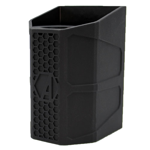 S-Rack silencer holder offers easy installation with strong neodymium magnets, fits silencers up to 68mm, and is made from durable glass fiber reinforced polymer.